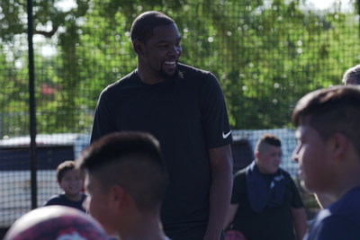 NBA All-Star Kevin Durant surprised students Thursday at IDEA Rundberg in Austin as part of BBVA Compass’ Summer of Opportunity initiative to pay it forward through random acts of kindness.