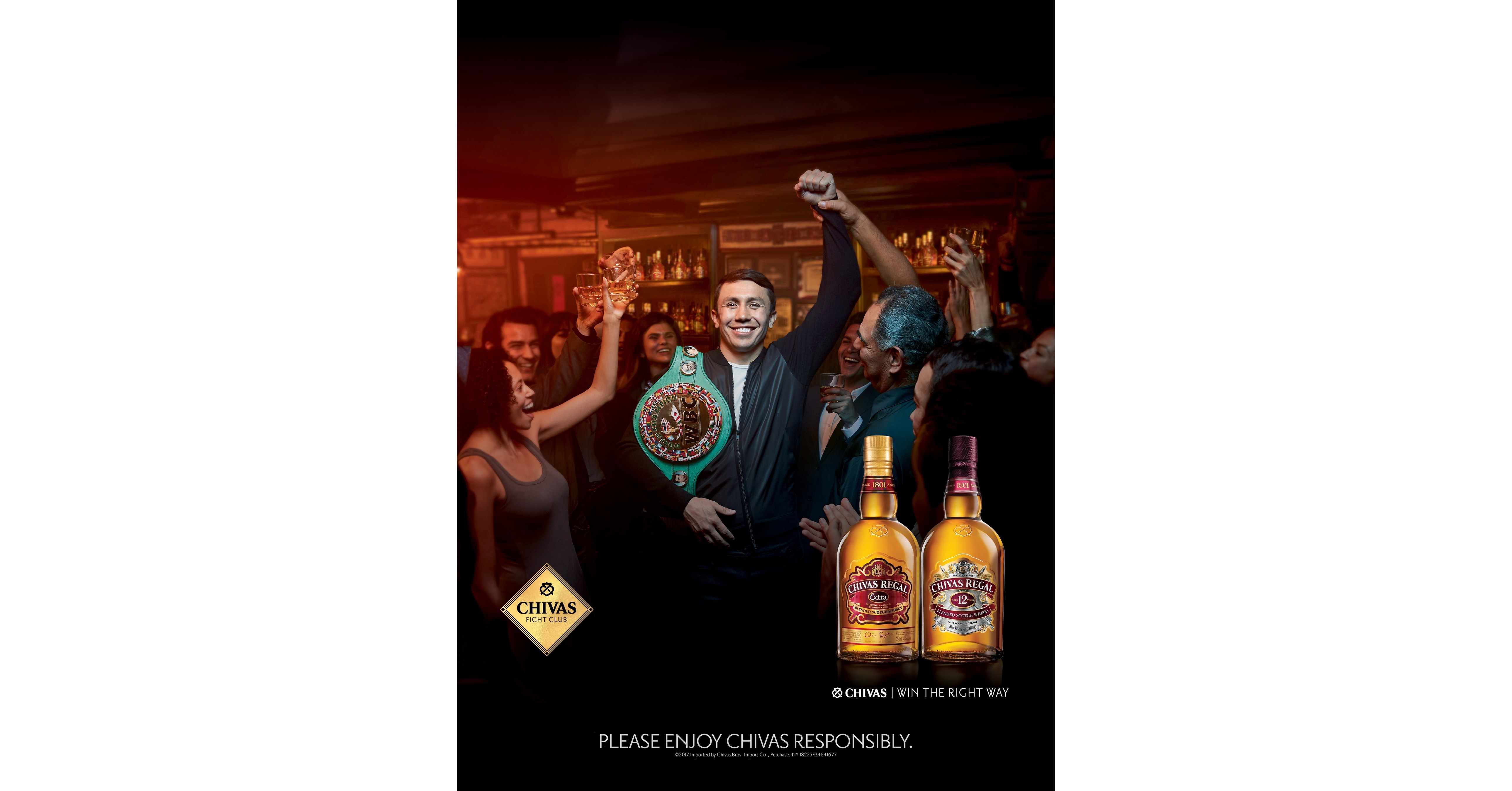 UNITED IS THE NEW GOLD: NEW CHIVAS REGAL ADVERTISING CAMPAIGN CELEBRATES  THE POWER OF SHARED SUCCESS