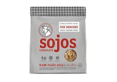 Sojos Complete for Seniors helps support the specific needs of mature dogs, rounding out the brand's life-stage offerings.