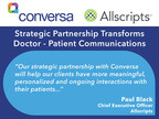 Conversa and Allscripts® Forge Strategic Partnership To Transform Doctor - Patient Communications