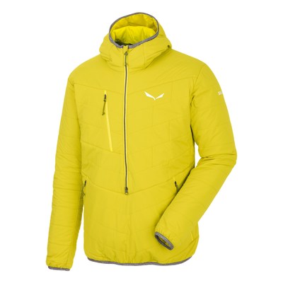 Salewa Puez TirolWool Celliant Half Zip Jacket: Bends TirolWool, naturally warm, breathable and hydrophobic insulation from Imbotex, with Celliant to keep outdoor enthusiasts energized and warm all day long. Release date: Fall 2017