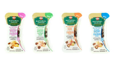 Four new varieties of Hormel® Natural Choice® snacks. Photo courtesy of Hormel Foods.