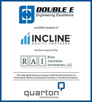 Quarton International Advises Incline Equity Partners In The Sale Of Double E Company To River Associates Investments