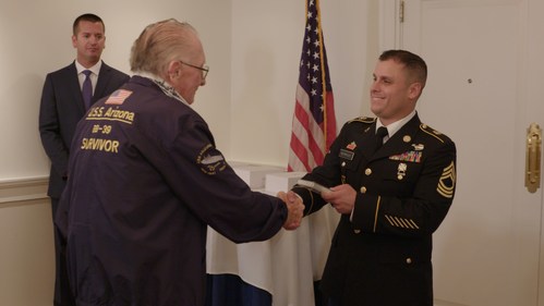 Pearl Harbor Survivors Honored in Washington, D.C., Presented with