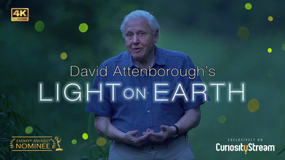Explore the incredible world of luminous creatures in "David Attenborough's Light on Earth," available to watch now on CuriosityStream.