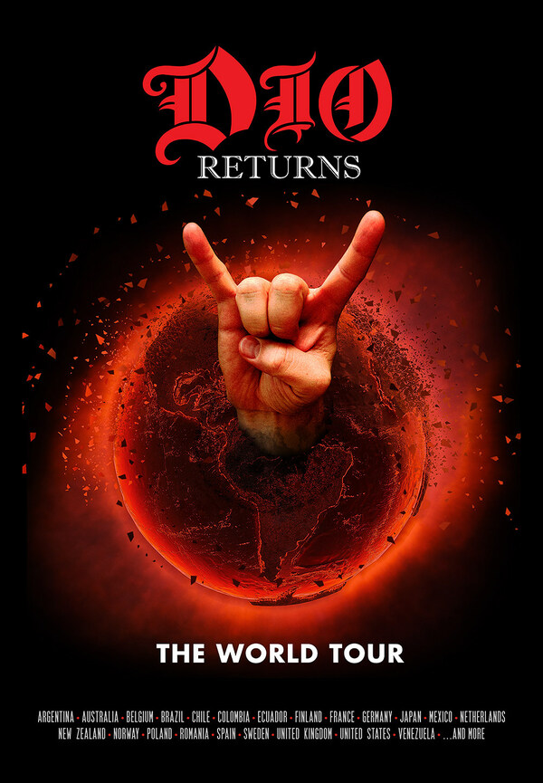 "DIO Returns: The World Tour" poster