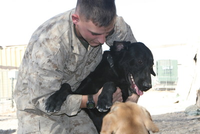 FAREWELL TO A HERO: Military dog Cena, who saved the life of his handler former USMC Corporal Jeff DeYoung and those of uncounted other warriors, ended her service to Mankind today.