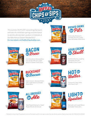 Ruffles Introduces "Chips & Sips" - The Ultimate Summer Pairing Guide For Ice Cold Beers and Your Favorite Ridged Chips