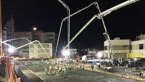 Time-Lapse Video Captures Massive Concrete Pour for New South Bay Hospital