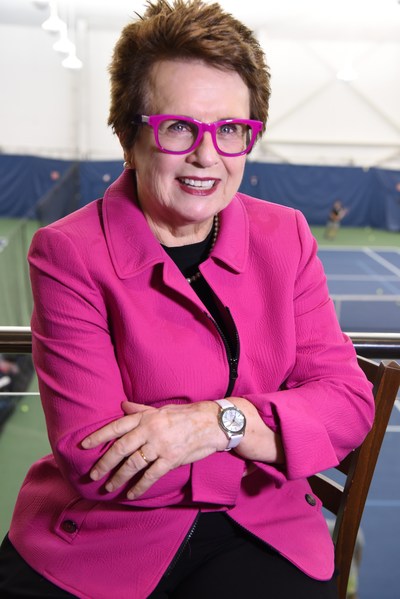 Billie Jean King, former number world number one professional tennis player, who is well known for her advocacies for gender equality and social justice.