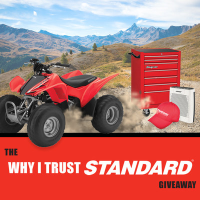 The “Why I Trust Standard” Giveaway will award over $10,000 in prizes, including a 2017 Honda® ATV.