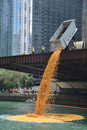 60,000 Rubber Ducks Will Splash into the Chicago River August 3 for Special Olympics Illinois