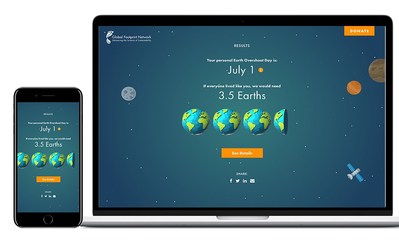 Earth Overshoot Day lands on August 2. Individuals can calculate their own personal Overshoot Day and Ecological Footprint on a new tool at www.footprintcalculator.org.