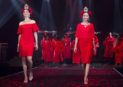 Models walk the runway in Joseph Ribkoff’s Fall Collection at the 60th Anniversary Gala.