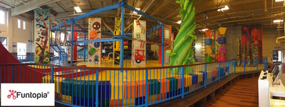 Funtopia is the leading indoor wall climbing and family entertainment facility that combines sports with fun. We feature a wide variety of interactive climbing zones that form giant themed climbing surfaces providing safe, fun and unique challenges for all ages. Whether you are out with your family, looking for a school field trip, somewhere to host your birthday party, or even a corporate event, Funtopia has adventure for EVERYONE!