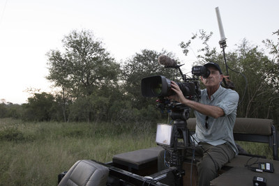 Executive Producer Al Berman shooting through the Canon ME20  on Vehicle Rigging Day 2