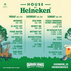 Big Boi, DJ Jazzy Jeff And Others Headline Incredible Lineup At The Heineken House® At Outside Lands Festival 2017