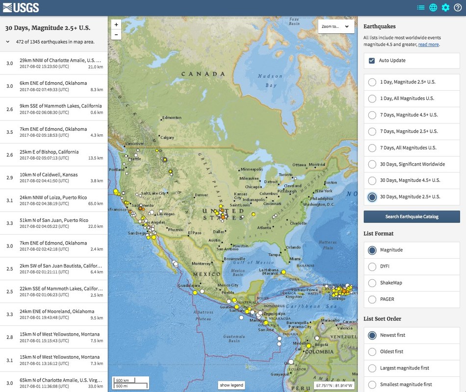 Recent Earthquakes - Gathering and Sharing Information ...
