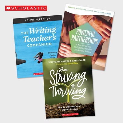 Scholastic releases three new professional books from leading education experts Stephanie Harvey, Annie Ward, Dr. Karen L. Mapp, and Ralph Fletcher.