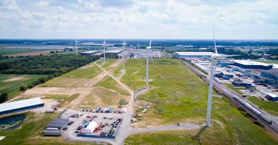 North Findlay Wind Campus, Ohio, USA. Photo courtesy of One Energy Enterprises LLC.