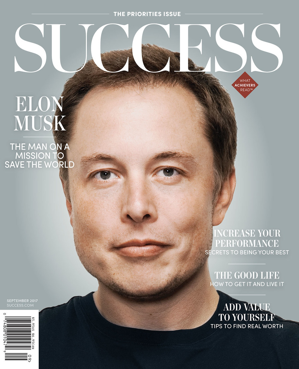 In the September Issue of SUCCESS, Learn About Whether Visionary Elon Musk's Mission to Change