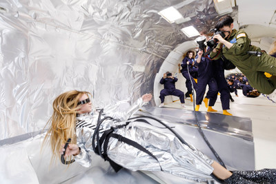 Wix’s Capture Your Dream Photo winner, Reiko Wakai photographs model Stav Strashko while experiencing zero gravity during her dream photo shoot. Source: Steve Boxell – ZERO-G