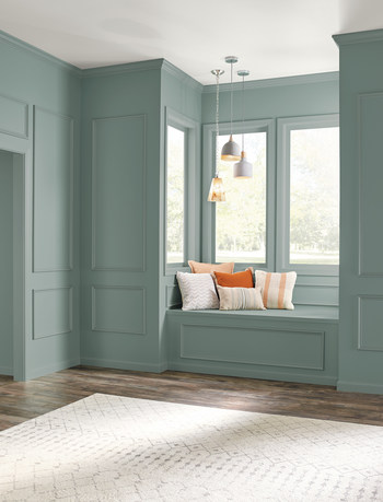 Behr Paint Reveals 2018 Color Of The Year In Moment At Pop Up Trend Home New York City - Behr Blue Green Exterior Paint Colors