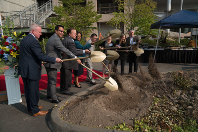 On the Shovel ground breaking photo from left to right: Robert Thoms-Deputy Mayor of Tacoma, Don Li-Head of Asia Investment Group-IHR, Joe Lonergan-Tacoma Council Member, Marilyn Strickland-Mayor of Tacoma, Chairman Yang-Owner of Yareton, Andrea Roper-District Director, Elly Walkowiak-Tacoma business development Manager, Dan Absher-CEO of Absher Construction