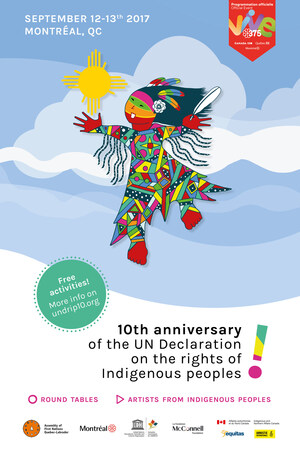 Montréal's 375th anniversary - Celebration of the 10th anniversary of the United Nations Declaration on the Rights of Indigenous Peoples