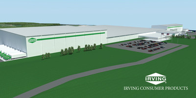 Les Produits de consommation Irving annoncent une expansion de leurs activits et la construction d'une nouvelle usine de produits de papier  Macon, en Gorgie (Groupe CNW/Produits de consommation Irving)