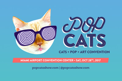 POP Cats, cats meets pop and art convention, will be happening in Miami on October 28th, 2017.
