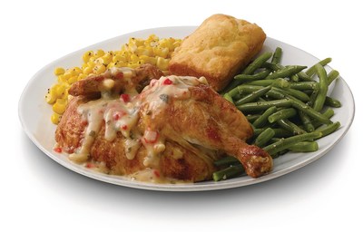 New Creamy Garlic rotisserie chicken available now for a limited time