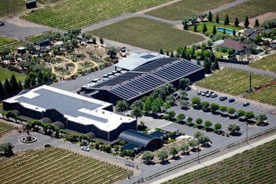 Black Stallion Estate Winery in Napa Valley goes solar. Photo courtesy of Sunworks, Inc.