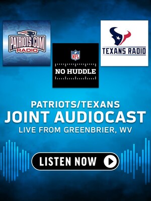 TuneIn Announces Live Joint Audiocast With The Patriots And Texans From Texans Training Camp