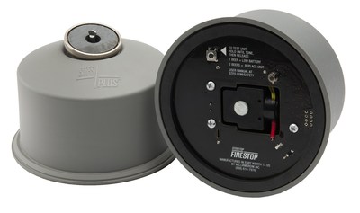 On the underside of each canister, the new STFS Plus Sensor has an array of embedded sensors that watch over your stove, 24 hours a day, looking for the distinct signature of a cooking fire. If they determine that there is a true threat, the canister deploys its fire stopping powder instantly.