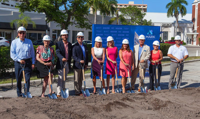 Pictured from L to R: City Manager, Tom Barwin; Michael Saunders, CEO Michael Saunders & Company; David Arent, Sr. Project Manager Kolter Urban; Edwin F. Jahn, III, Sr. Vice President, Kolter Urban; Lynn Morris, Sales Executive; Lisa Morris, Sales Executive; Georgia Kopelousos, Sales Executive; Robert Vail, President Kolter Urban; Liz Alpert, Sarasota Vice Mayor; Hagen Brody, Sarasota City Commissioner.