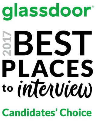 Glassdoor Candidates' Choice Awards for the Best Places to Interview 2017