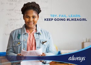 Half of Canadian girls feel paralyzed by the fear of failure during puberty*: new Always® #LikeAGirl video aims to change this and encourages girls everywhere to Keep Going #LikeAGirl