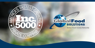 Global Food Solutions Ranks No. 1354 on the 2017 Inc. 5000  with Three-Year Sales Growth of 401%