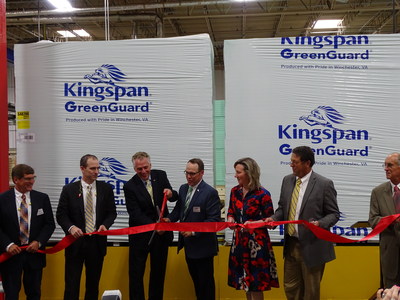 Kingspan Insulation LLC celebrates the opening of its new XPS manufacturing line in Winchester, Virginia.