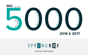 Springbox Recognized for Second Consecutive Year on Prestigious Inc. 5000 List