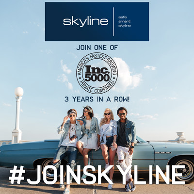 Skyline Security Management is now part of an exclusive list of companies who have been featured on the Inc. 5000 3 years in a row. The company continues to expand and is currently looking to add new talent to the team.