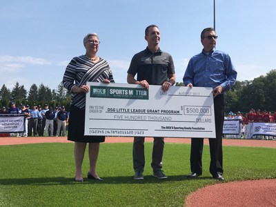 DICK’S Sporting Goods Foundation pledges $500,000 to support local Little League Baseball and Softball programs at the 2017 Little League World Series.