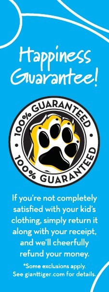 Giant Tiger's Happiness Guarantee (CNW Group/Giant Tiger Stores Limited)