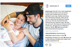 "Bachelor in Paradise" Couple Jade Roper and Tanner Tolbert Announce Arrival of First "Ava Baby" to "Bachelor Nation"