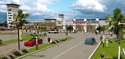 Tanger Outlets Main Entry Rendering