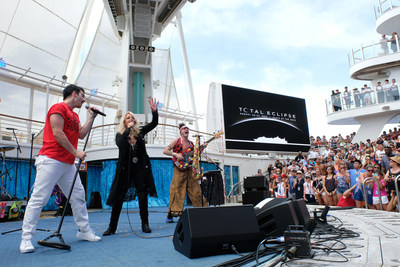 Royal Caribbean's Oasis of the Seas was the only place on Earth to see legendary songstress Bonnie Tyler and multi-platinum selling band DNCE perform a never-before-heard duet of the iconic '80s power ballad, "Total Eclipse of the Heart."