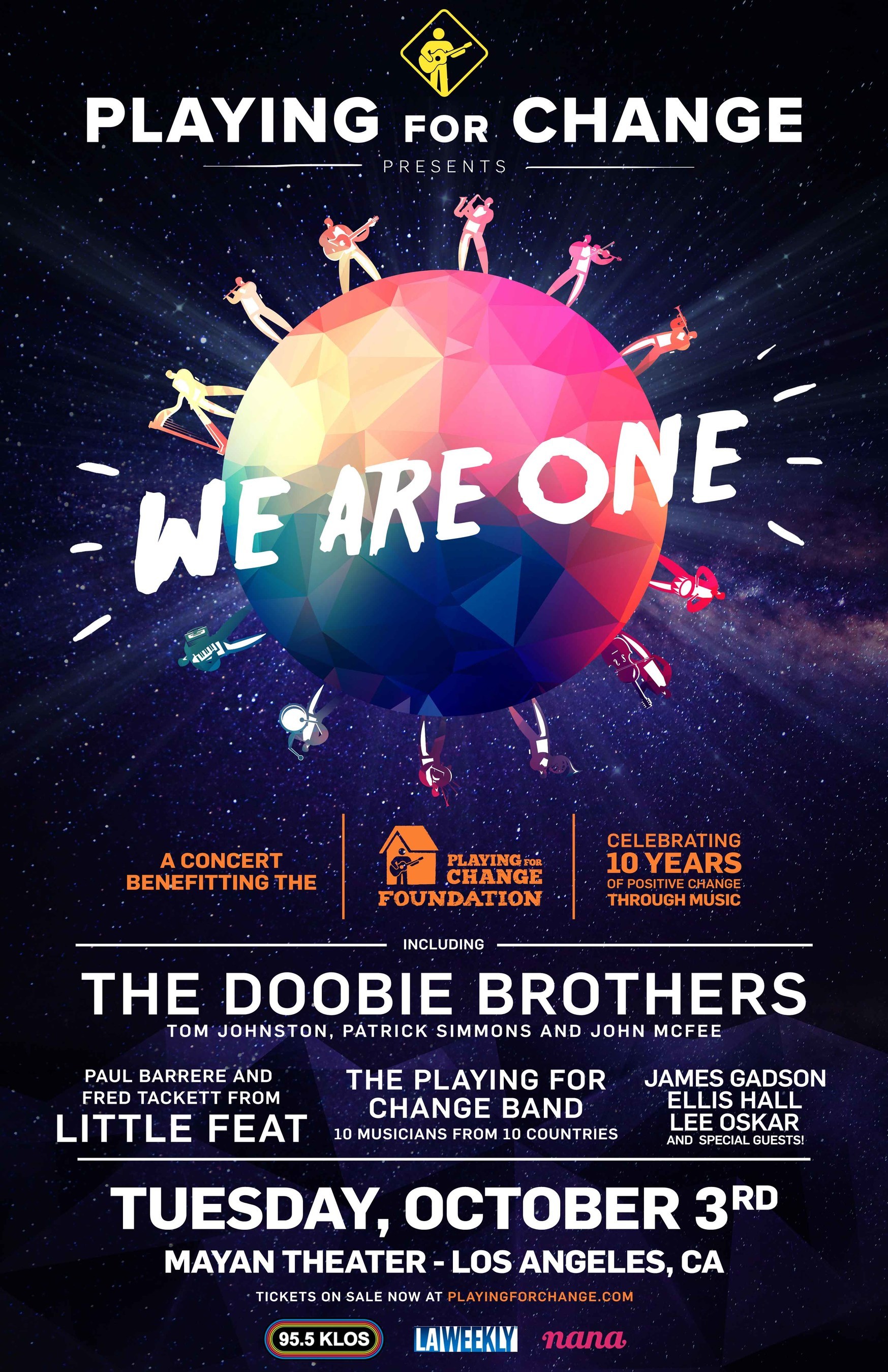 Playing For Change Announces WE ARE ONE, A Benefit Concert Celebrating