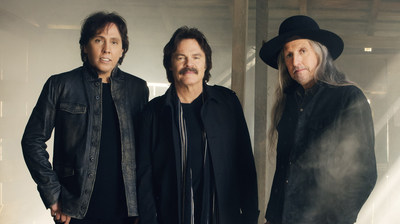 The Doobie Brothers (left to right) John McFee, Tom Johnston, and Patrick Simmons