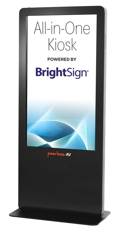 Peerless-AV® All-in-One Kiosk Powered by BrightSign®